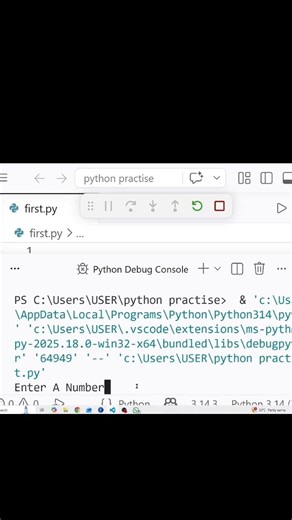 Day 2 of my coding journey 🚀Today I learned Python indentation (spacing matters!)