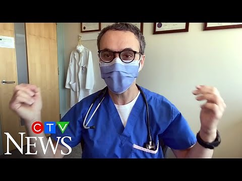 Wondering how to properly wear a mask? Here's a demonstration