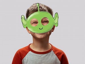 Digital Alien Mask | Printable Alien Mask | Printable Party Masks | Alien Costume DIY | Instant Download | Kids Alien Costume | Boys - Etsy UK