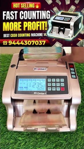Fast Counting & More Profit! Best Cash Counting Machine 💸 #fast #countingmachine #shorts
