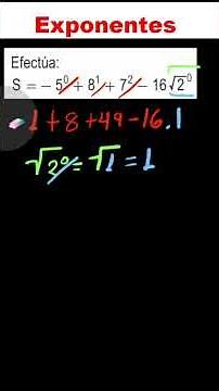 Leyes de los exponentes – Ejercicio 1 | Álgebra 1.º Secundaria