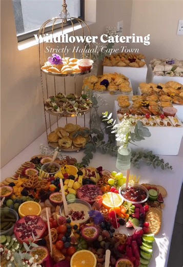 Wildflower Grazing Table for Engagements in Cape Town