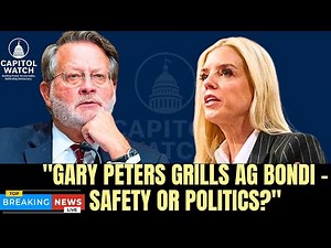 "ICE Agents in Masks?! Gary Peters Grills AG Bondi on DOJ Priorities"