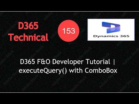 D365 F&O X++ Tutorial | Filter Records Using ComboBox and executeQuery() #d365fo