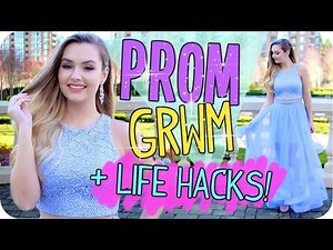 Prom 2016! GRWM, Life Hacks & Dress Ideas!!
