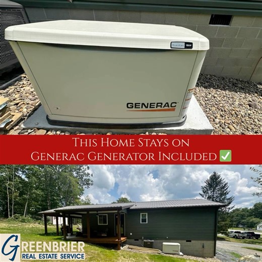 💡✨ Power outages? No problem at Mossy Tin Grove! When the lights go out, this home stays bright, warm, and worry-free with its 18KW Generac generator INCLUDED. ⚡️ No more storm stress—just peace of mind in the heart of Rainelle. 🏡 🌿 Still Available. Still a Great Deal. 🌿 Don’t miss the chance to call this Rainelle property yours! 🔗 Take a closer look → https://tinyurl.com/mossytingrove 📍 35 Hilton Village Rd, Rainelle, WV 💰 $259,000 Listed by Greg Allman 304-646-1500 Greenbrier Real Estat