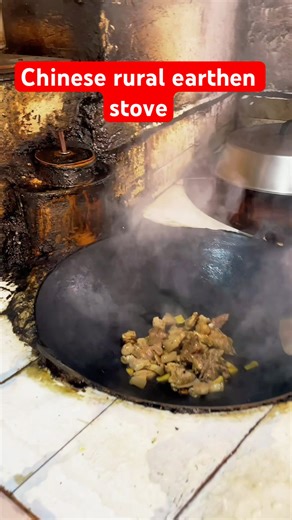 Chinese rural earthen stove#cooking #cookingchannel #recipe #chinesefood
