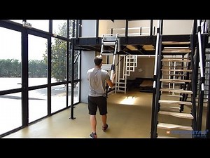 Telescopic aluminium ladder - Tecrostar