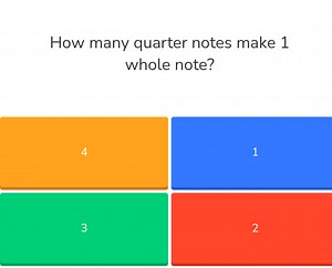 How many quarter notes make 1 whole note?... | Filo