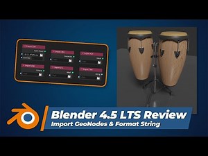 Blender 4.5 LTS: Everything You NEED to Know About the LATEST Import Nodes and Format String!