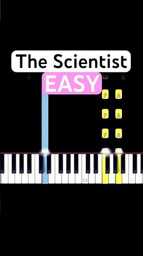 The Scientist 🧑🏻‍🔬 (EASY Piano Tutorial) | (Coldplay) #shorts #piano #tutorial