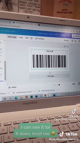 Barcode Inventory Making part one! #stickershop #stickers #etsy #waterproof #supportsmallbusiness #supportsmallbiz #smallbusinessowner #smallbusiness #smallbiztiktok #smallbusinesstiktok #stickertok #barcode #smallbiztips