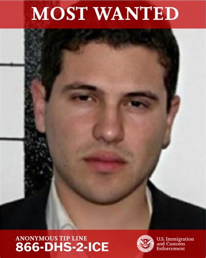 ICE reitera ofrecimiento de 10 mdd por el líder de "Los Chapitos - Sol Yucatán