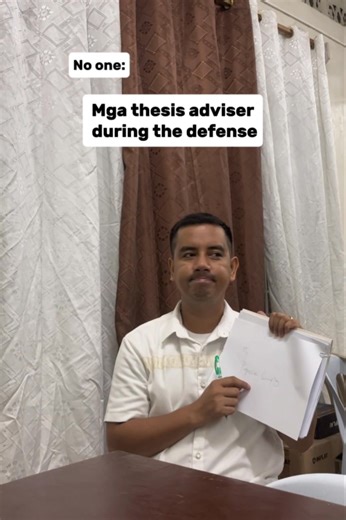 558K views · 10K reactions | That one thesis adviser on the corner during the defense! 藍藍藍 #thesis #defense #research | Doc Sherwin Toring | Facebook