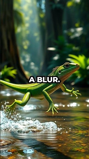 Watch a Real-Life Lizard Run on Water Like Jesus!