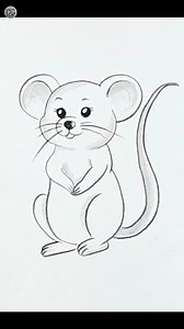 Cute Mouse Easy Drawing #drawing #pencilsketch | Drawing Book