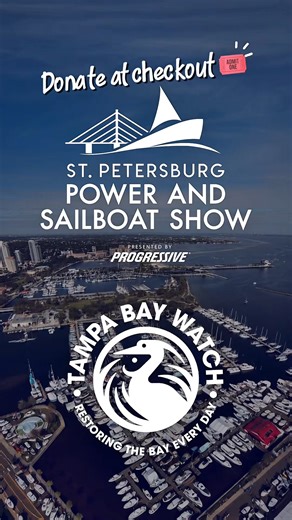 Protecting Tampa Bay starts here! The #StPeteBoatShow proudly supports Tampa Bay Watch, a nonprofit dedicated to restoring and preserving the Tampa Bay watershed. Through community-driven projects like living shorelines, oyster reef ball installations, and marine education programs, Tampa Bay Watch is making a lasting impact on our local ecosystem 🦪♻️ When purchasing your boat show tickets, you’ll have the option at checkout to add a donation directly to Tampa Bay Watch—supporting restoration p