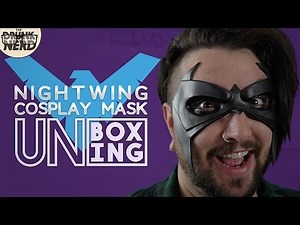 Nightwing Cosplay Mask Unboxing (Rogue Design FX) - The Drunk Nerd