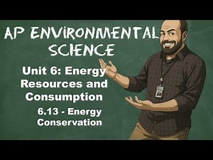 AP Environmental Science Unit 6 – Topic 6.13 Energy Conservation