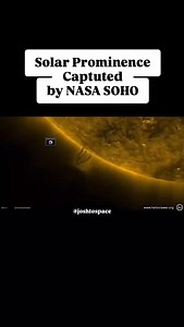 This is a solar prominence, as captured by the NASA SOHO observatory. #space #astronomy | Josh Universe