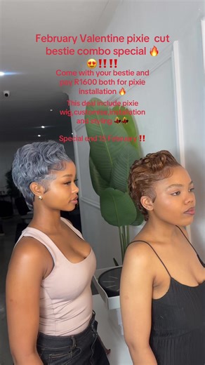 Pixie Cut Installation Special for Besties