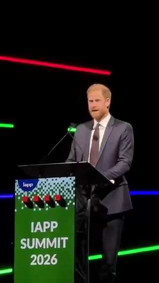 Harry speaking at the IAPP Global Summit. I’m not sure why anybody would want to hear him blather on, but he seems slightly more sober and less stoned than usual
