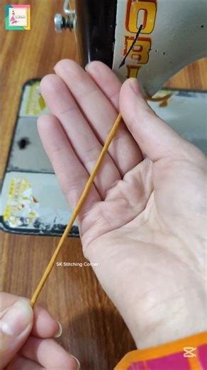 Easy way to make strong fabric string or loop cord for dresses & crafts 🧵#FabricString #LoopCord