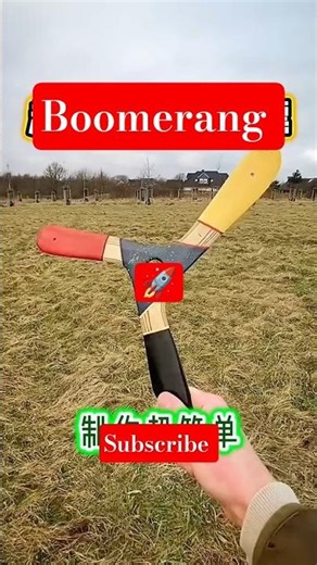How to Make a Very Easy Boomerang ✈️ | DIY Flying Toy #Shorts #diy #youtubeshorts