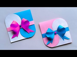 Valentine Day Gift Card Envelope Making Ideas - Heart Locked Envelope Easy DIY - Beautiful Gift Card