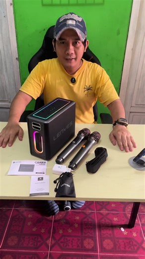 LENYES S861 150W Portable Karaoke Speaker and Microphone