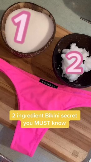 The 2 ingredient secret recipe you must add to your bikini routine! See next video for why you should be using it! #secret #recipe #diy #bikinibabes