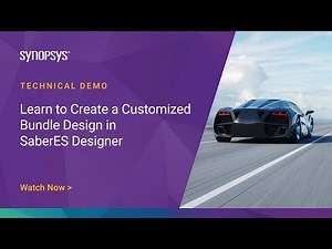 Learn to Create a Customized Bundle Design in SaberES Designer | Synopsys