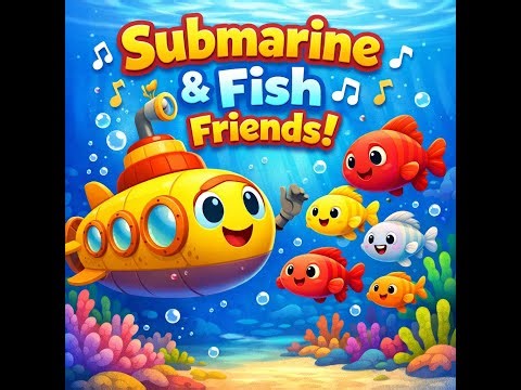 Submarine Finds Fish 🐠🚢 | Kids Song | Underwater Adventure for Children