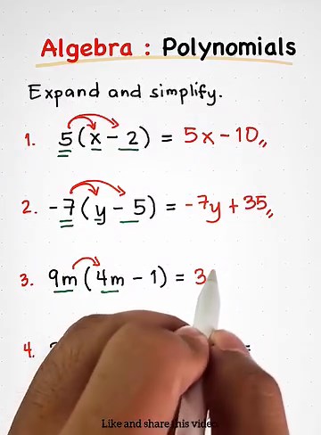Algebra: Simplifying Polynomials #algebra #math Learn and share this video to your friends out there! #mathtutor #mathematics #csereview #cse2023 | Ako si Teacher Gon