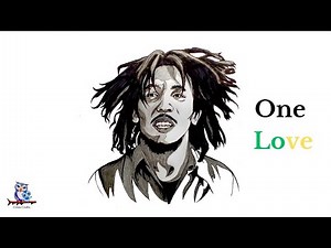 How to Draw Bob Marley Sketch - Easy Step by Step