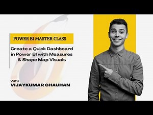 Create a Quick Dashboard in Power BI with Measures & Shape Map Visuals