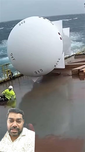 Massive Container Almost Crushes Worker on Ship 😱 Helmet Saved His Life!#ShipAccident