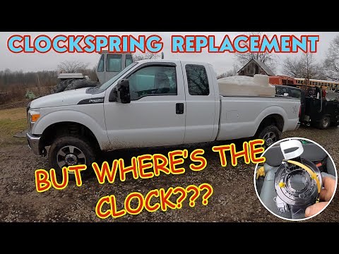 2016 FORD F-250 SUPERDUTY Clockspring replacement: Where’s the clock???
