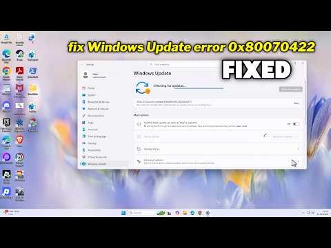 (FIXED) Windows Update error 0x80070422 on Windows