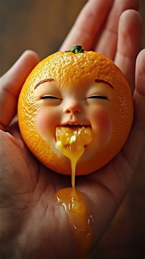 Cute Orange Eating ASMR 🍊✨ Juicy Tingles & Emotional Crunch | No Talking