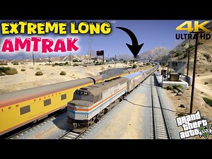 Realistic Amtrak Passenger Train Action in Grand Theft Auto V – Union Pacific & Freight Madness