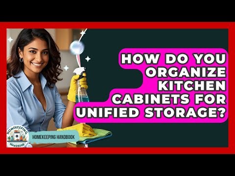 How Do You Organize Kitchen Cabinets For Unified Storage? - Homekeeping Handbook