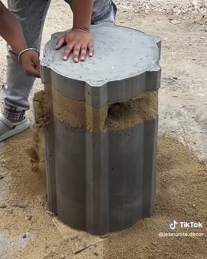 DIY 3D Cement Flower Vase Tutorial