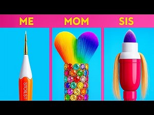 DRAWING CHALLENGE & ART HACKS! Easy Tutorial & Cool 3D Pen Gadgets for Drawing by 123 GO!