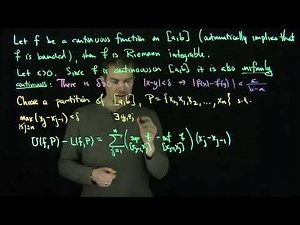 Continuous Functions are Riemann Integrable
