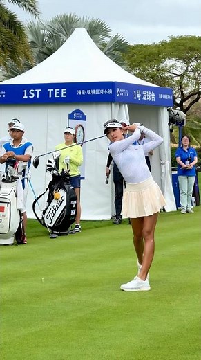 Lily He at Lpga 2024 BlueBay #golf #golfer #golflife #golfswing