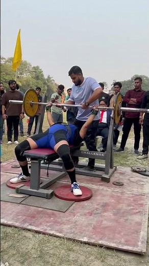 All Bengal Champion benchpress🏆 in 1st prize #gym #benchpress #heavylifting #challenge#champion