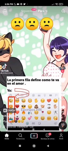 Exploring TikTok's User Interface and Emoji Reactions
