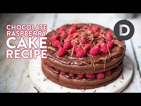 Raspberry Dark Chocolate Cake Recipe!