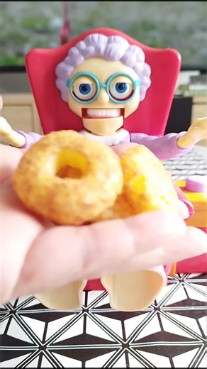 Giving Granny Favourite Vico Curly Donuts 🧑‍🦳🍩 #shorts